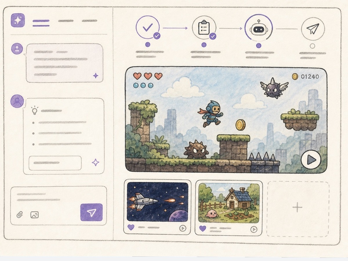 OpenGame AI game creation workspace