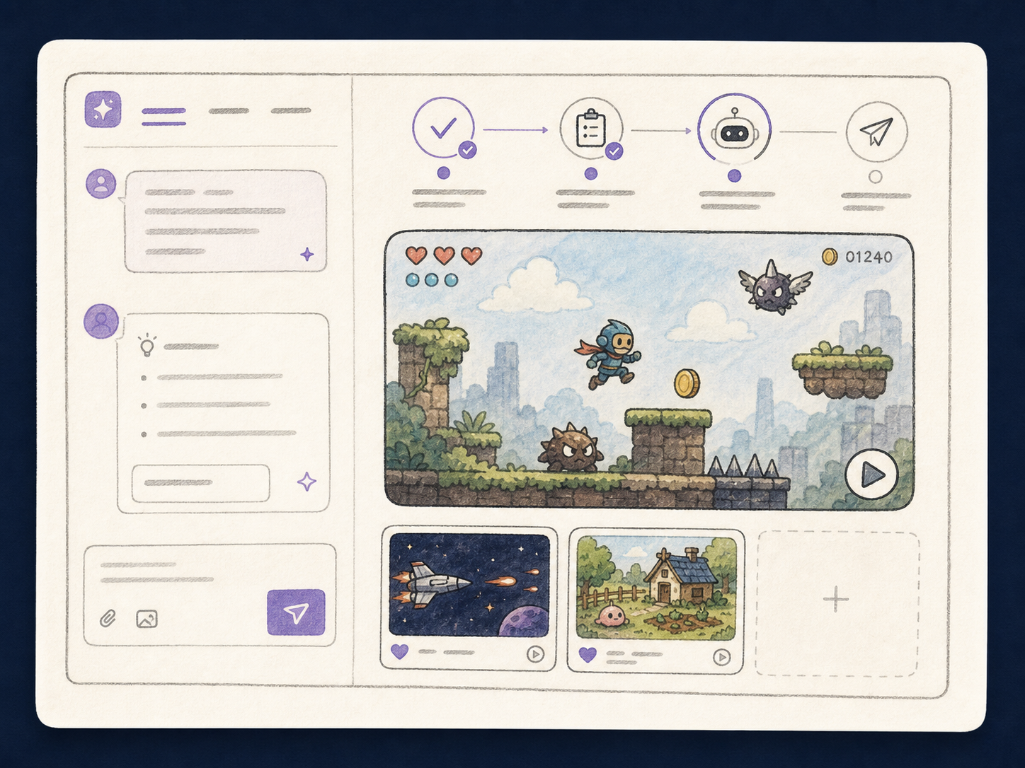 OpenGame AI game creation workspace